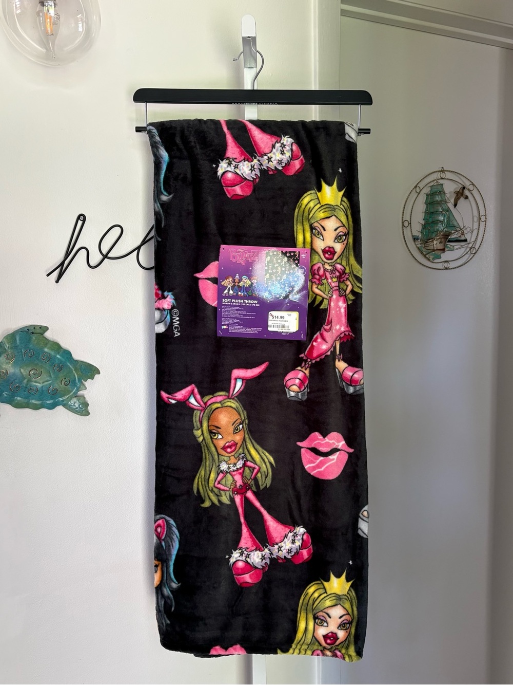 NEW Bratz Black Throw Blanket 50”x70” 2026